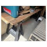 Plastic Saw horses with 2X4's 1PM PIckup