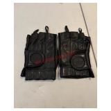 Leather medium Harley Davidson fingerless Gloves