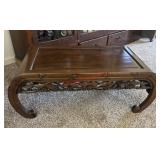 Antique Chinese hardwood Carved Kang low table