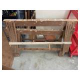 Two Wood Saw Horses