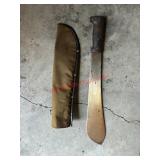 Vintage military-style machete