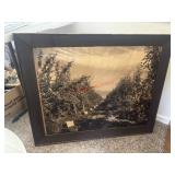 Another Large Framed Print of an orchard