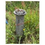 Concrete Pedestal base    (in garden next to back
