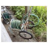 Vintage Hose Cart with hose