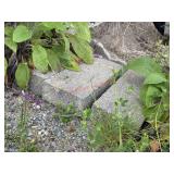 3 Concrete Blocks                      (Back Side