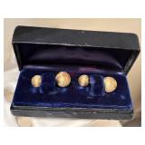 Tiffany & Co. 14k Yellow Gold Matte Cufflinks