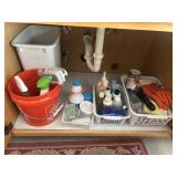 Under Sink Cleaning and Chemicals lot
