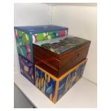 Vtg Jewelry Box and Kleenex Box