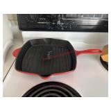 Cast Enamel with Press Le Creuset pan