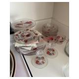 Westmoreland Della Robbia pattern glass pieces