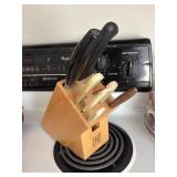 Knife Block with mis Matched knives