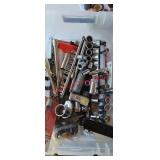 Tub of tools (garage 1 table)