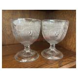 Two Clear Glass Goblets                 (House 2