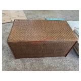 Pottery Barn Sedona woven wicker trunk chest