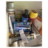 Spray foam, Silicone and Spray Paint lot     (