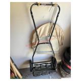Push Reel Feather Mower with Bagger