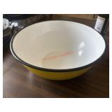 Vtg Enamel Popcorn Bowl                 (House 2