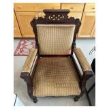 antique Victorian Eastlake? armchair Great