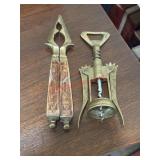 Vintage Brass Nut Cracker and Wine Opener