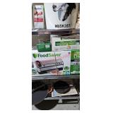 Food saverand vaccum rolls garage one