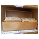 Wood Recipe Box                 (House 1 Kitchen)