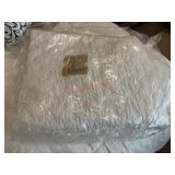 laundered and Stored White Quilt likely sz Queen