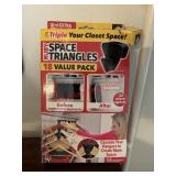 New in box Space Triangles for hangers