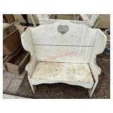 Small Wood Bench                         (Green