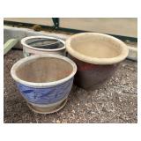 Multiple Ceramic Planter Pots