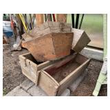 Wood Planter box lot