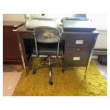 Vintage Small Desk and Chair Combo