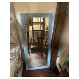 Blue Framed Mirror