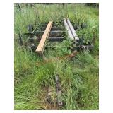 10Ft Metal Framed Trailer with good tires  (NO