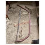 Large Hand Saw and other lot                    (