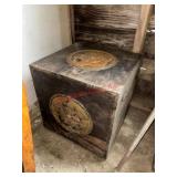 Solid wood Vintage Box with Metal Accents