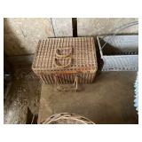 wicker basket (left side barn)
