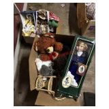 Vintage doll and stuffy lot(Stairwell area )