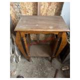 Solid Wood Magazine Accent Table