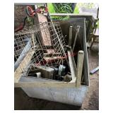 Metal Bin Full of Scrap metal