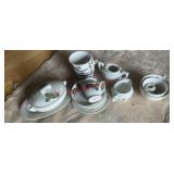 miniature teacup set (left side barn)