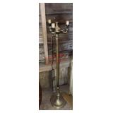 vintage brass candelabra floor lamp (upstairs)