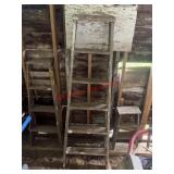Large and Wide Wood Painters ladder            (