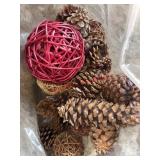 Large Pinecones and more decor            ( Right