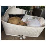 Vintage White Baby Bassinet with collapsible