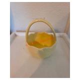 Yellow Ceramic Basket