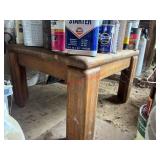 Solid Wood Accent Table  Needs some love STURDY