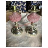 vintage candlestick holders (left side barn)