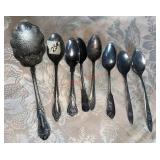 vintage silver-plated spoons(left side barn)