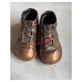 vintage bronze baby shoes(left side barn )