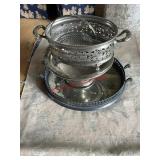 vintage sliver plated items lot (left side barn)